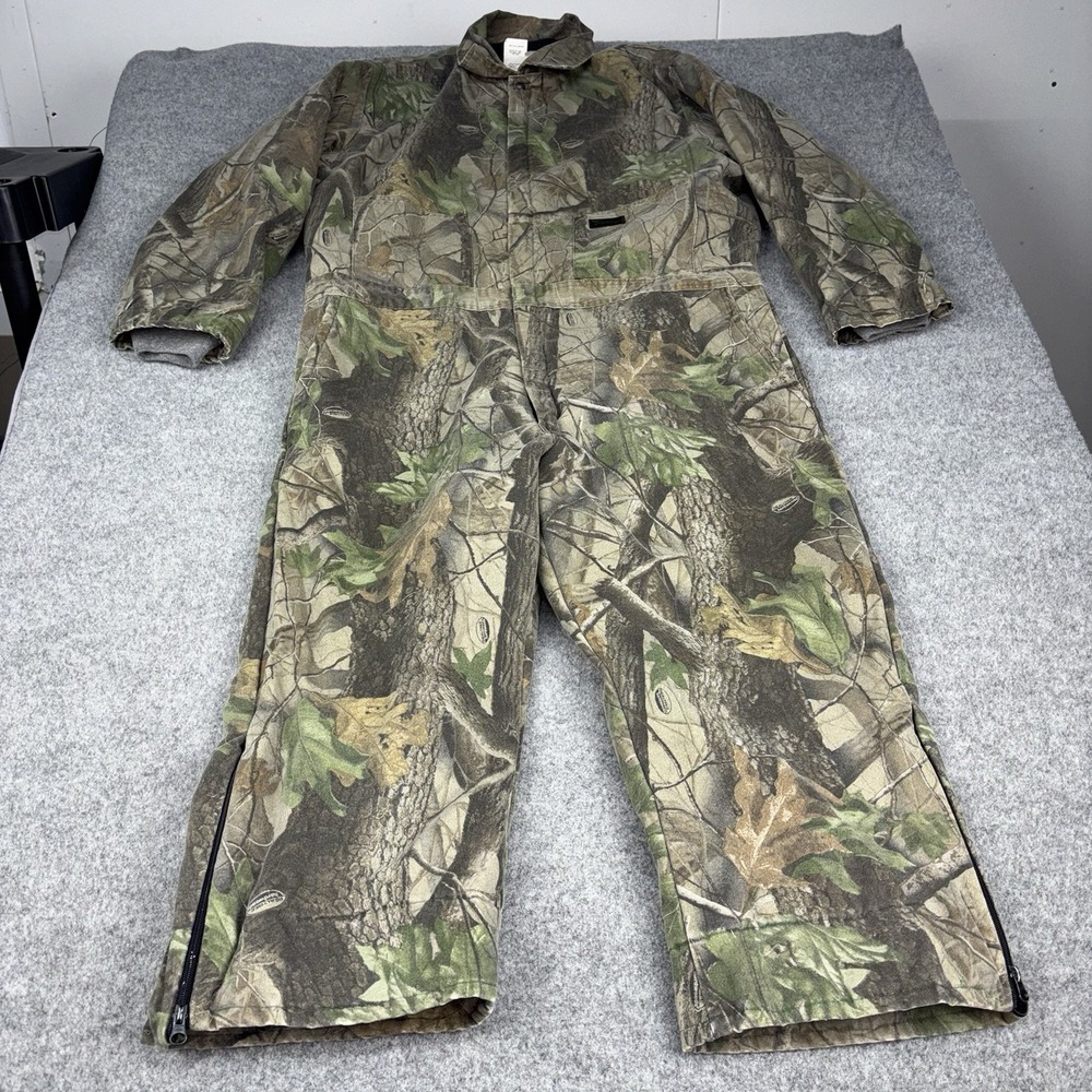 Liberty Coveralls Mens 2X Large Vintage Realtree Camo Insulated Hunting Y2K Hunt